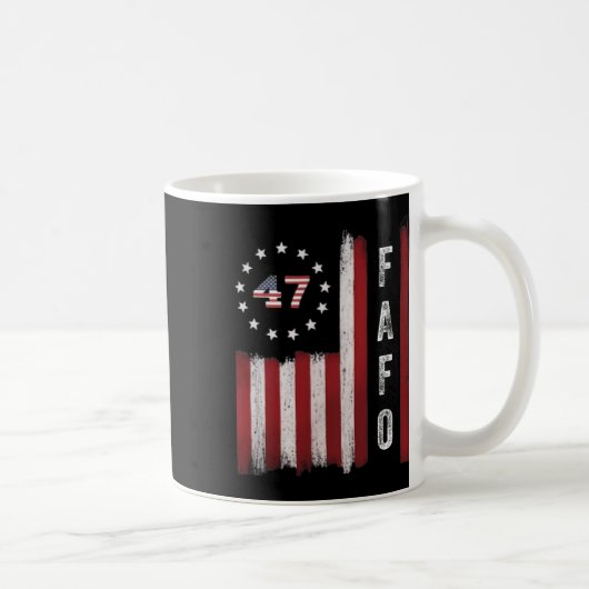 Fafo Flag Trump Grappig Koffiemok (Rechts)