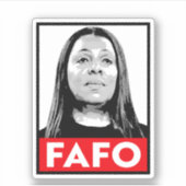 FAFO: Letitia James Sticker (Voorkant)