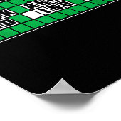 Fafo Los Puzzel Rondom Vind Illustratie Poster (Hoek)