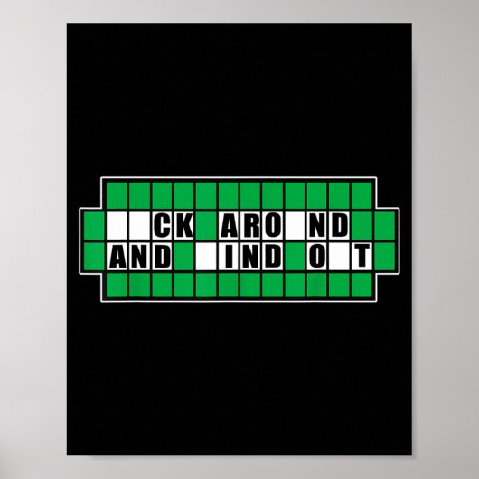 Fafo Los Puzzel Rondom Vind Illustratie Poster (Voorkant)