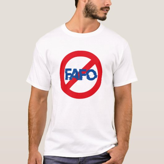 FAFO MANNEN T-SHIRT (Voorkant)
