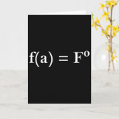 Fafo Math Equation Funny Novelty Math Teacher Nerd Kaart (Gele Bloem)