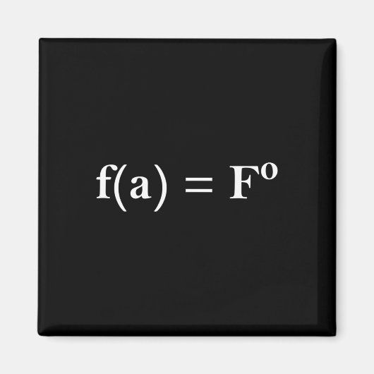 Fafo Math Equation Funny Novelty Math Teacher Nerd Magneet (Voorkant)