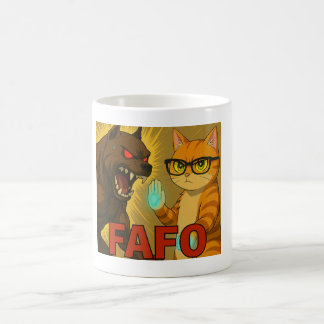 FAFO – Small Cat, Big Attitude Koffiemok