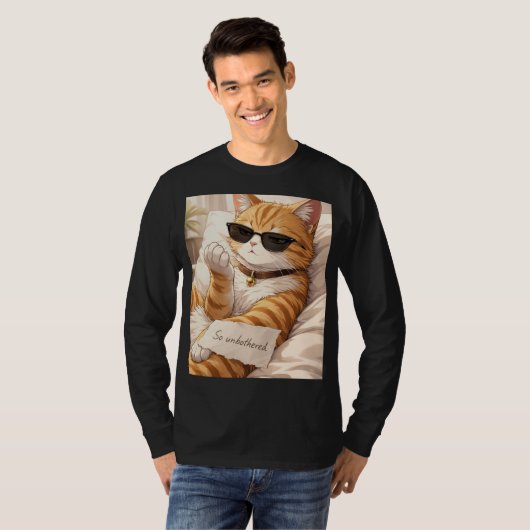 FAFO – So Unbothered Cat T-Shirt (Voorkant volledig)
