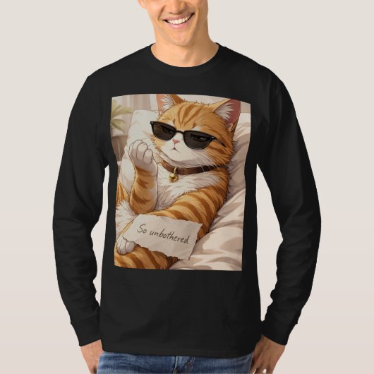 FAFO – So Unbothered Cat T-Shirt (Voorkant)