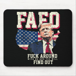 Fafo Trump Amerikaanse kaart vlag Muismat