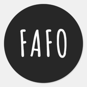 Fafo Trump, Donald Trump Fafo Ronde Sticker
