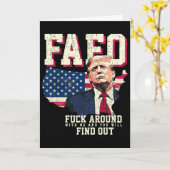 Fafo Trump Us Amerikaanse Kaart Vlag (Gele Bloem)