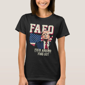 Fafo Trump Us Amerikaanse Kaart Vlag T-shirt