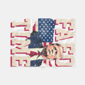 Fafo Trump vlag grappig Fleece Deken (Voorkant (Horizontaal))