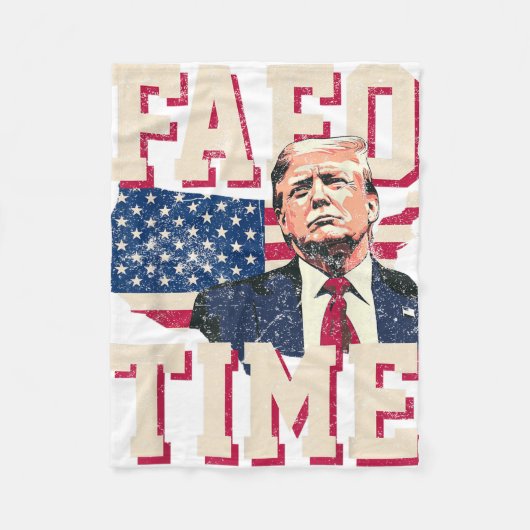 Fafo Trump vlag grappig Fleece Deken (Voorkant)