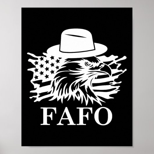 Fafo Trump Vs Vlag  Poster (Voorkant)