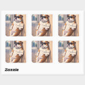 FAFO — Unbothered Bulldog Sticker (Vel)