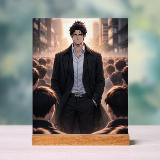 FAFO – Unbothered Presence Acryl Bord (Neutraal)