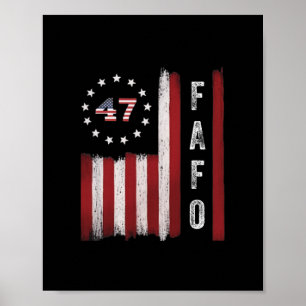 Fafo Vlag Trump Grappig  Poster