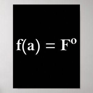 Fafo Wiskundige Vergelijking Funny Nieuwigheid Wis Poster