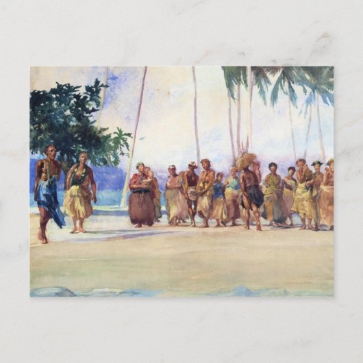 "Fagaloa Bay, Samoa, 1890" - John LaFarge Briefkaa Briefkaart (Voorkant)