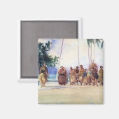 'Fagaloa Bay, Samoa, 1890' - John LaFarge magneet (Voorkant / Achterkant)
