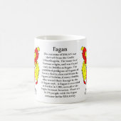 Fagan Family Coat of Arms Koffiemok (Center)