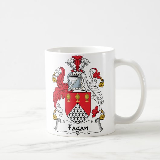Fagan Family Crest Koffiemok (Rechts)