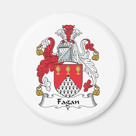 Fagan Family Crest Magneet (Voorkant)