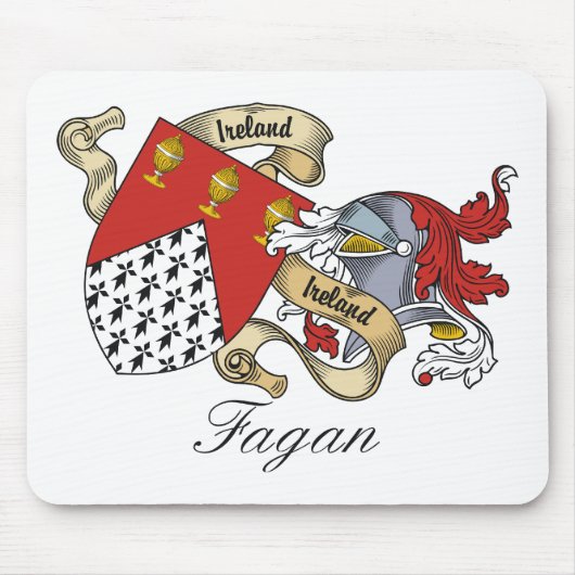 Fagan Family Crest Muismat (Voorkant)