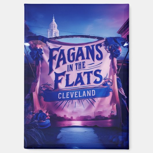 Fagan's in de flats Cleveland Magneet (Voorkant)