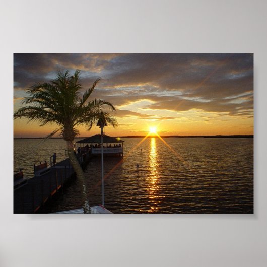 Fagers Island Sunset Poster (Voorkant)