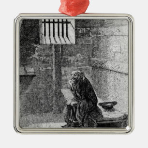 Fagin in de veroordeelde cel metalen ornament
