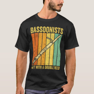 Fagot Fagottist Fagottisten Doen Het Met Een Dubbe T-shirt