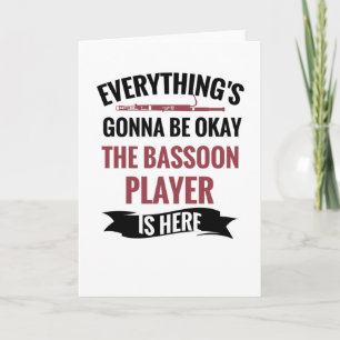 fagot geschenken   Bassoon speler geschenken Kaart