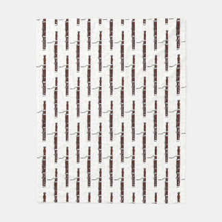 Fagot Muzieknoten Fagottist Blaasinstrument Musicu Fleece Deken