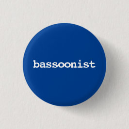 fagottist typografie Knop Ronde Button 3,2 Cm