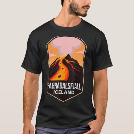 Fagradalsfjall 2022 Mountain Volcano geërupteerde  T-shirt (Voorkant)