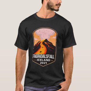 Fagradalsfjall Mountain Volcano geërupte IJsland 2 T-shirt
