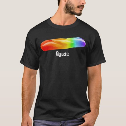 Faguette hotdog meisje t-shirt (Voorkant)