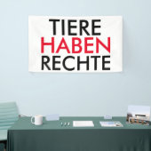 Fahne/Flagge "TIERE HABEN RECHTE" Spandoek (Beurs)