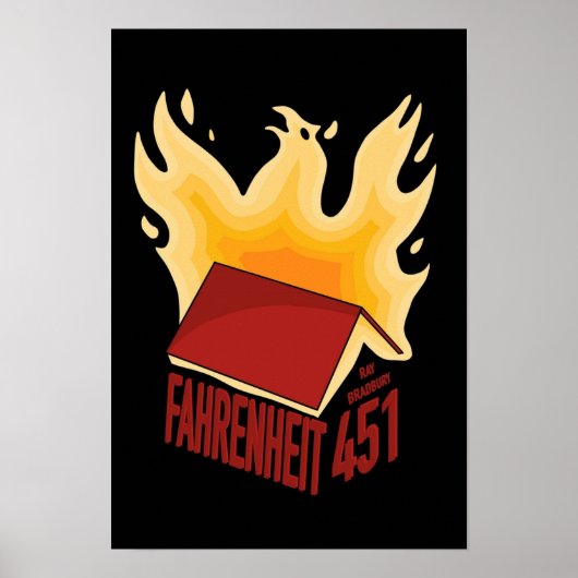 Fahrenheit 451 poster (Voorkant)