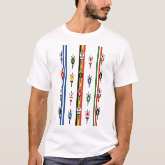 Fahrradfahrer Gruppe T-shirt