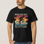 Fahrradfahrer Rennrad retro T-shirt (Voorkant)