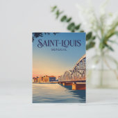 Faidherbe Brug Senegal Briefkaart (Staand voorkant)