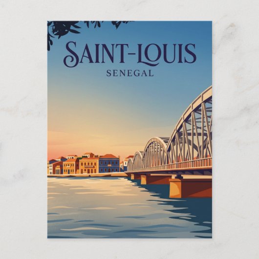Faidherbe Brug Senegal Briefkaart (Voorkant)