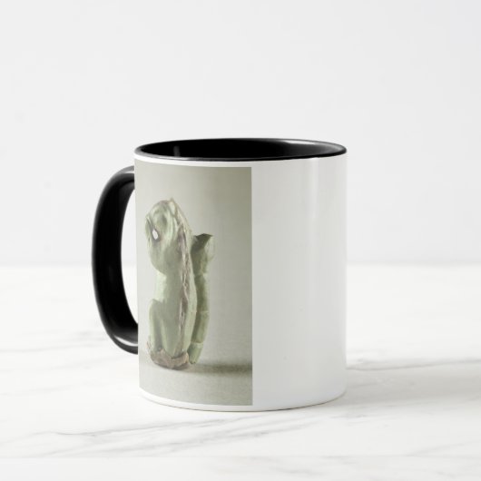 Faience squirrel, Harappa, 2300-1750 BC Mok (Voorkant links)