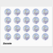 FAIERIES BUBBELBAD VAN SHARON SHARPE RONDE STICKER (Vel)