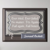 Fail Better - Samuel Beckett Quote - Kunstafdrukke Poster (Voorkant)