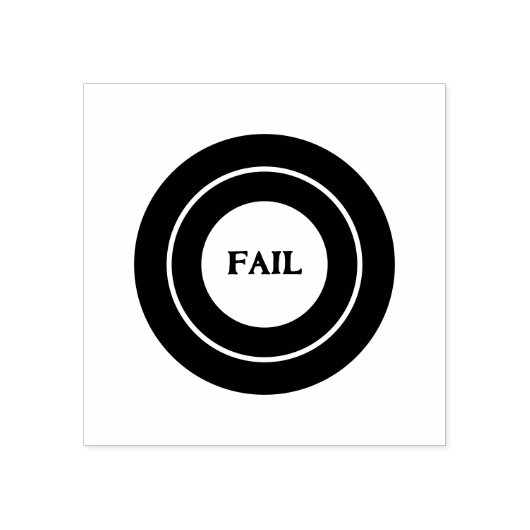 FAIL Custom Text Quality Control Auditing Red Ink Rubberstempel (Afrduk)