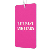 'Fail Fast and Learn' Tekst en foto, Motivatie Luchtverfrisser (Links)