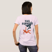 Fail Forward-ontwerp T-shirt (Achterkant volledig)