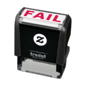 FAIL Funny Meme Simple Typography Cute Humoriss Zelfinktende Stempel (Product)